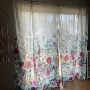 Urban Outfitters Plum&Bow Forest Critter Curtains